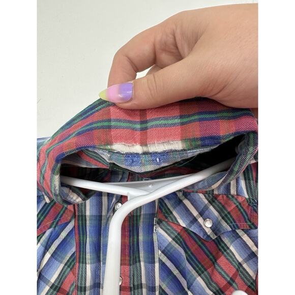 Levis Sutter Creek Mens Shirt Size Large Plaid Long Sleeve Button Up Vintage - Picture 6 of 10